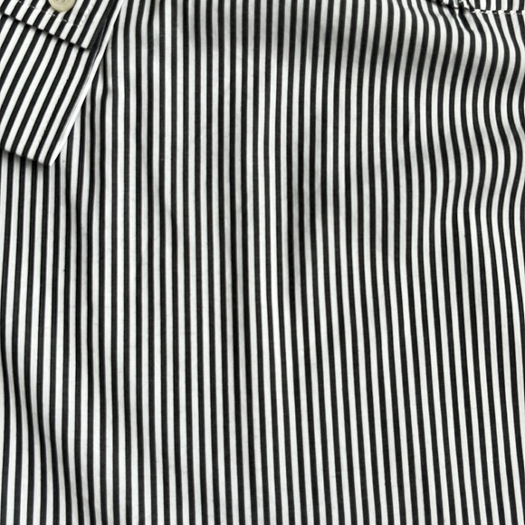 COPY - J.Crew Ruffle-Front Classic-Fit Boy Shirt In Stripe-NWT-Black -MEDIUM - Picture 5 of 8